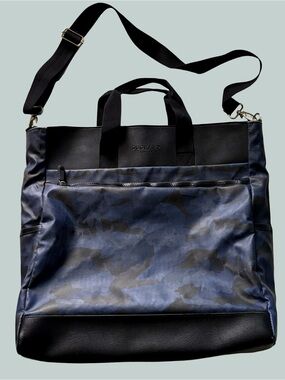 Duchamp London Blue Camo Tote Travel Bag Laptop Water Resistant Trolley Sleeve